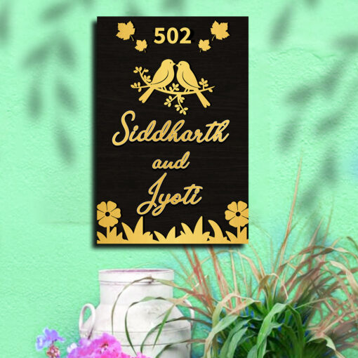 Brown Wooden Name Plate | Personalized - Image 10