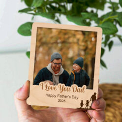 Lovable Dad Photo Fridge Magnet | Personalized