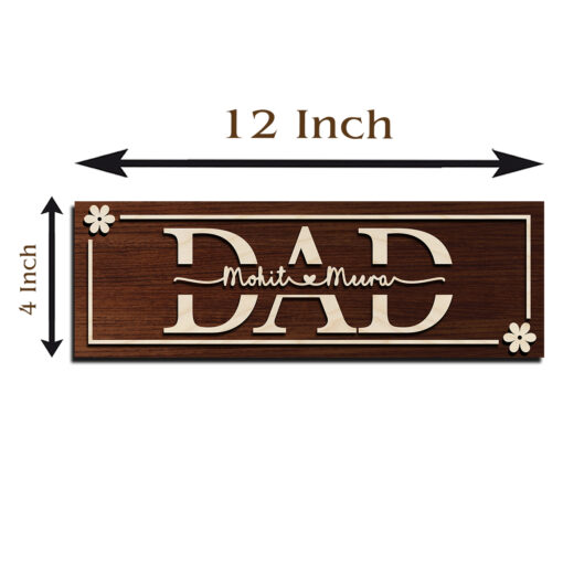 Personalized DAD Frame | Wooden - Image 5