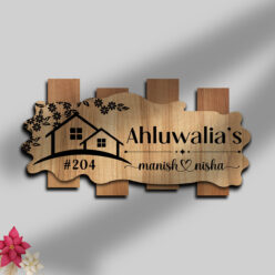 Custom Wooden Name Plate | Personalized