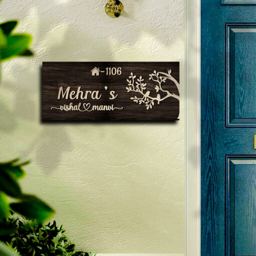 Couple Name Plate for House | Personalized - Image 5
