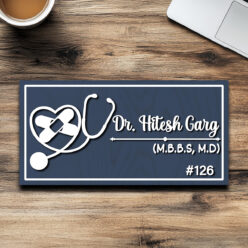 Doctor Wooden Name Plate | Personalized