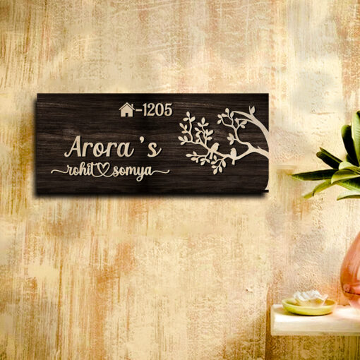 Couple Name Plate for House | Personalized - Image 3