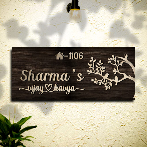 Couple Name Plate for House | Personalized