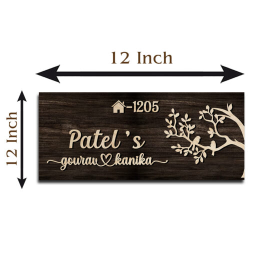 Couple Name Plate for House | Personalized - Image 2