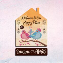 Personalized | Hut Style Wooden Nameplate