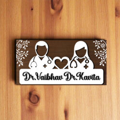 Professional Nameplate for Couple | Personalized