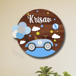 Little Racer Name Board for Kids | Personalized