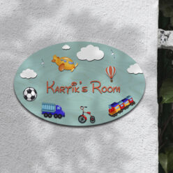 Personalized Kids Door Sign | Wooden