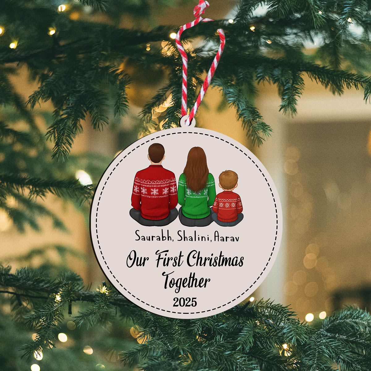 Family Moments Christmas Ornament | Personalized - Image 7