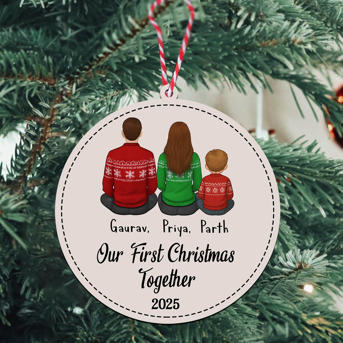 Family Moments Christmas Ornament | Personalized - Image 6