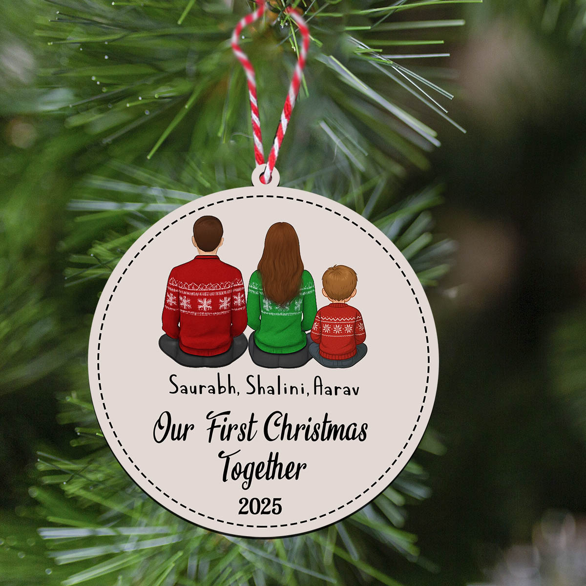 Family Moments Christmas Ornament | Personalized - Image 5