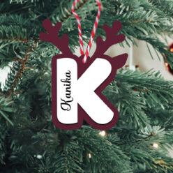 3D Alphabet Christmas Ornament | Personalized