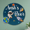Cosmic Kids Room Name Sign