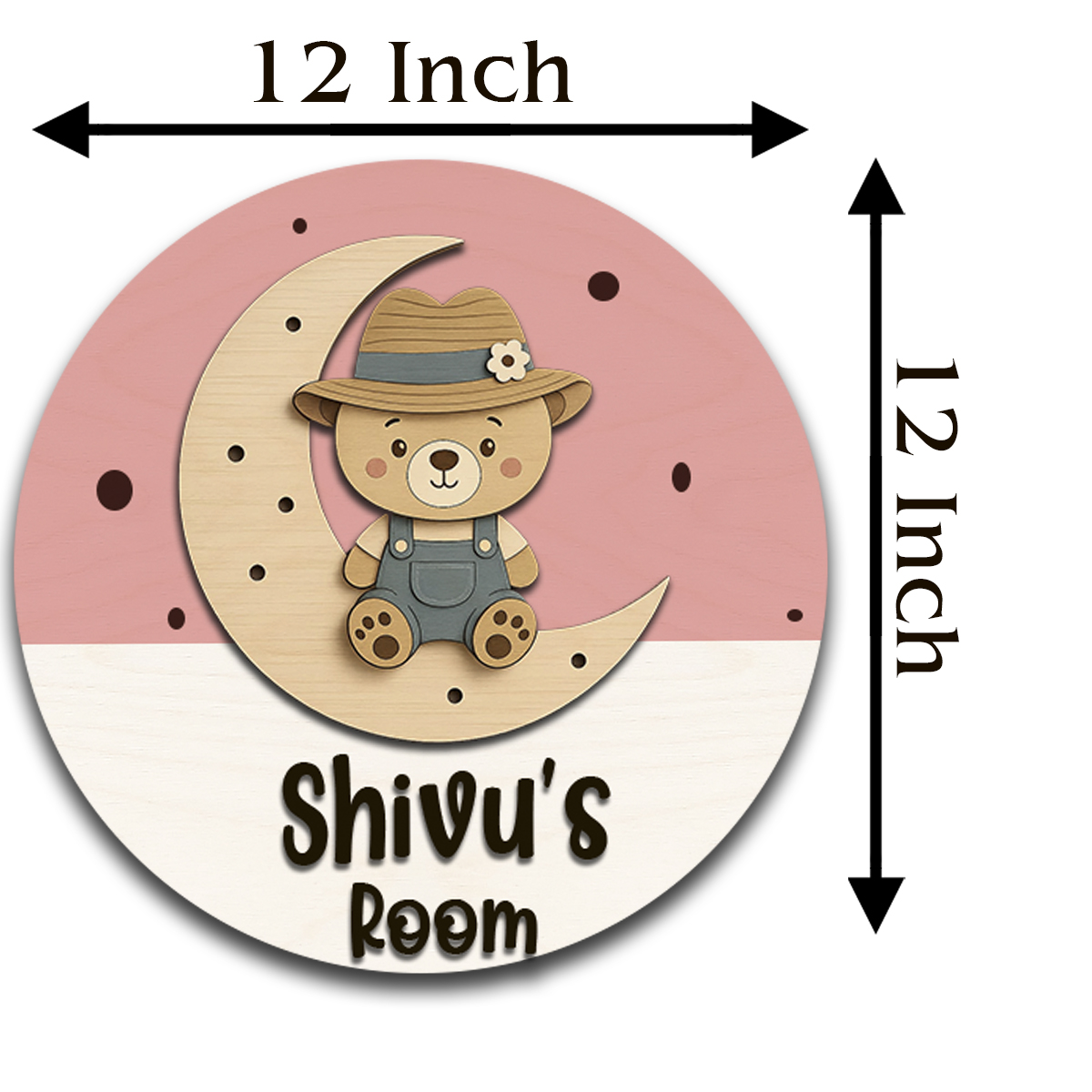 Cute Bear Kids Nameboard | Personalize - Image 2