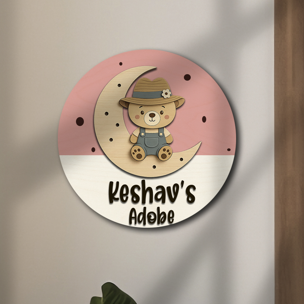 Cute Bear Kids Nameboard | Personalize - Image 4