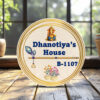 House Name Board with Divine Design | Personalized